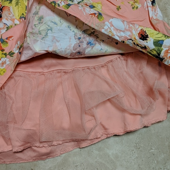 Pink floral size 5 strappy dress - Picture 2 of 7